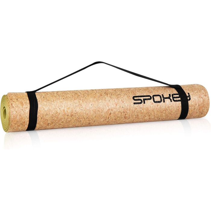 Йога-мат Spokey Savasana 183x60x0,4 см з корку та TPE, нековзний, екологічний, для йоги, пілатесу, фітнесу