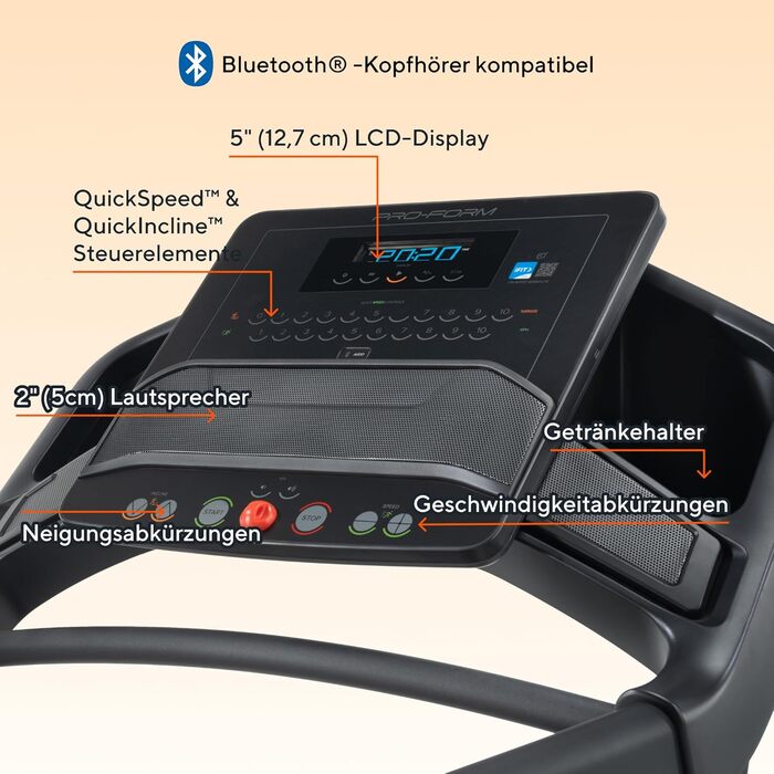 Бігова доріжка ProForm Carbon TL: професійна, для дому, з електроприводом