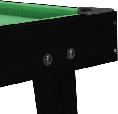 Міні більярдний стіл vidaXL 3 фути 92x52x19 см, чорний/зелений, компактний пул для дому