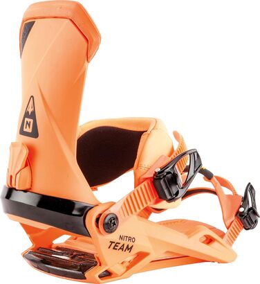 Кріплення для сноуборду Nitro Team Bdg'19: високоякісні, універсальні для фрірайду, фристайлу та карвінгу, оранжевого кольору