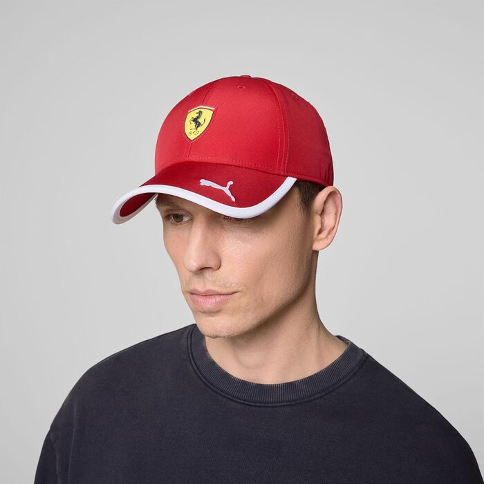 Кепка PUMA Scuderia Ferrari F1 з логотипом - червона, універсальний розмір