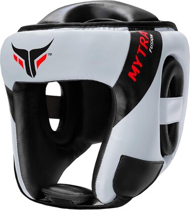 Захист голови Myotra Fusion для боксу, MMA, Муай Тай, Карате (білий/чорний, L-XL)