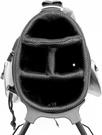 Чорний/сріблястий гольф-стенд Longridge на 6 голів, 6'