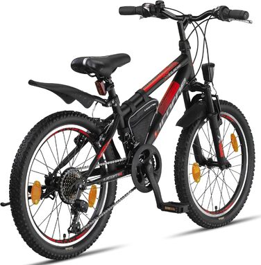 Гірський велосипед Licorne Bike Guide Premium 20 дюймів для дітей, чоловіків і жінок, 21-швидкісний (18 передач у 20-дюймовій версії)