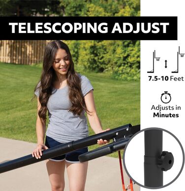 Баскетбольне кільце Lifetime Buzzer Beater мобільне, кольорове, M (17046)