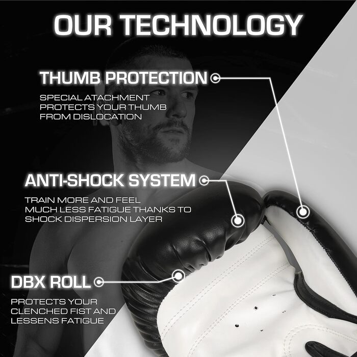 Боксерські рукавички DBX BUSHIDO SPORT ARB-407a для чоловіків, 8–16 oz, для боксу та кікбоксингу