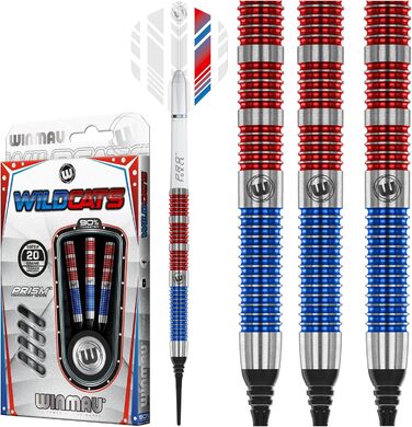 Дротики для дартсу WINMAU Soft Wildcats 20 г, м'які накінечники