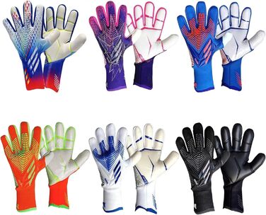 Футбольні воротарські рукавички XUEQI для підлітків та дорослих, професійні, з захистом пальців, латексні