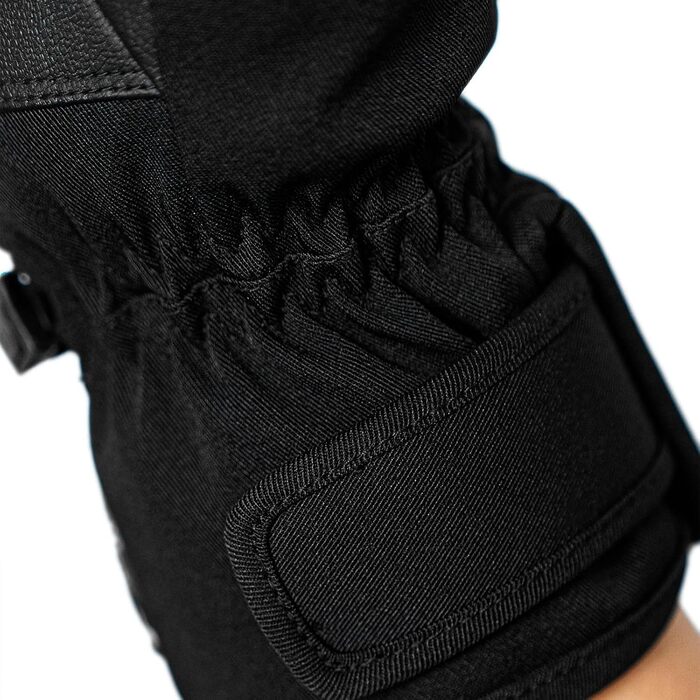 Жіночі гірськолижні рукавички Reusch Keira R-TEX® XT, чорні з леопардовим принтом, розмір 7.5