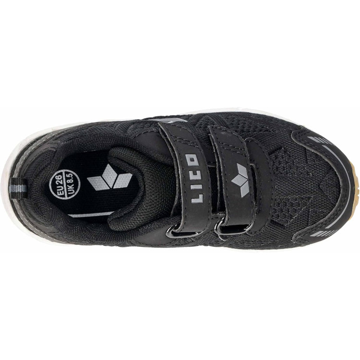 Дитячі кросівки Lico Flori VS (32 EU, чорний/сірий) – унісекс