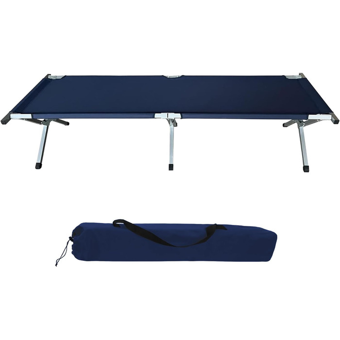 Намет-ліжко HanSe XL для кемпінгу, 192x64x42 см, блакитний, до 150 кг