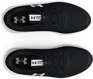 Кросівки для хлопчиків Under Armour Charged Pursuit 3 - чорно-білі, розмір 36.5 EU