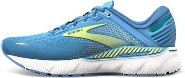 Brooks Adrenaline GTS 22 – жіночі кросівки для бігу з підтримкою (35.5 EU, Сріблясто-блакитно-зелені)