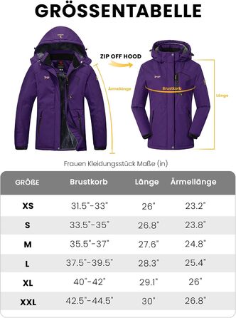 Жіноча куртка: флісова, зимова, водонепроникна, дихаюча, тепла, вітрозахисна, софтшел з капюшоном (XXL, фіолетовий)