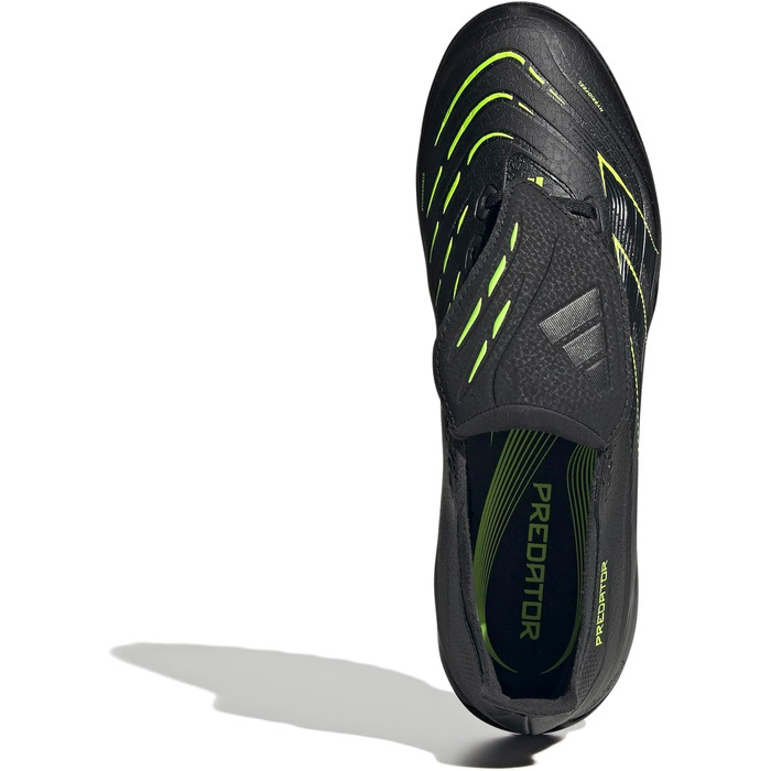 Футбольні бутси adidas Predator League J для газону (42 EU, чорний/карбон/лимонний)
