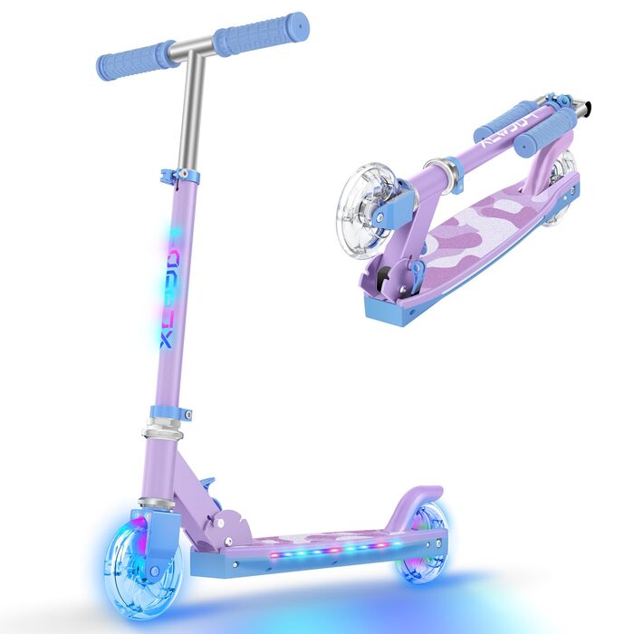 Самокат дитячий TONBUX Roller Kinder 6 років з підсвіткою, регульована висота, складаний, для дітей 5-12 років