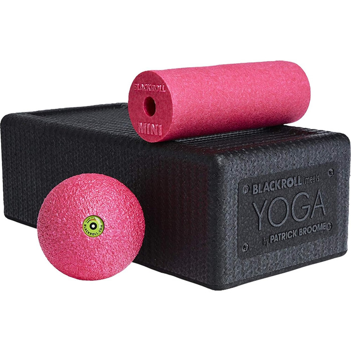 Набір йога-блоків BLACKROLL R Yoga Block Set by PATR, чорний/рожевий, універсальний розмір