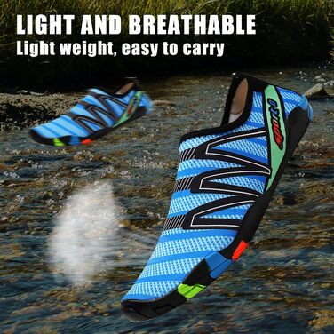 Водні черевики для жінок та чоловіків Tolaler: товсті, неслизькі, швидковисихаючі, міцні та довговічні для пляжу, подорожей, плавання (36 EU, A 01)