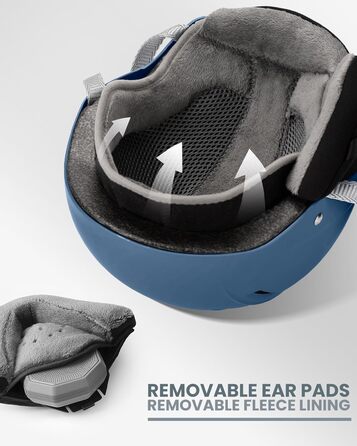 Шолом OutdoorMaster Kelvin II для сноубордингу та лижного спорту (Unisex), темно-синій (54-58 см)