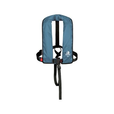 Рятувальний жилет автоматичний 165N з облямівкою, сталево-блакитний