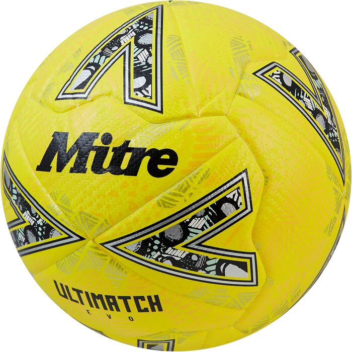 Футбольний м'яч Mitre Ultimatch, покращений контроль, підвищена зносостійкість, висока точність