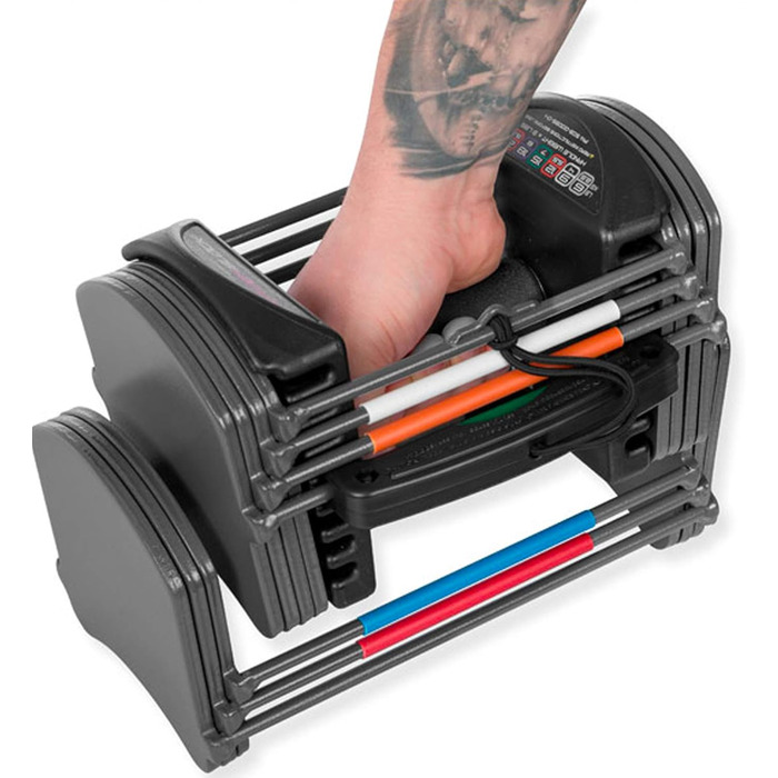 POWERBLOCK Sport 24 кг - чорні гантелі для занять спортом