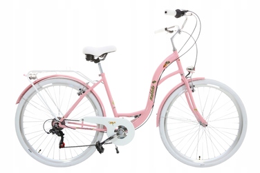 Стильний жіночий велосипед 28'' Shimano 7 швидкостей, рожевий, легкий та комфортний