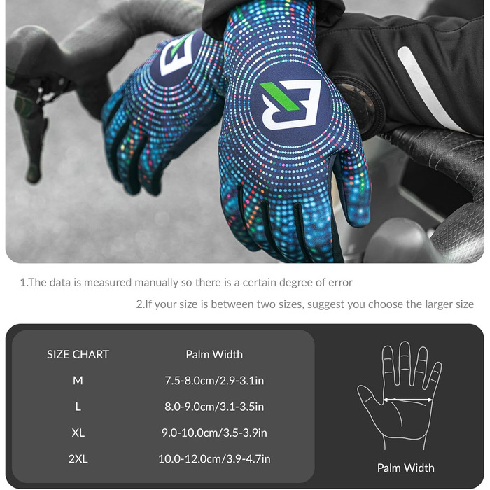 Велосипедні рукавички ROCKBROS для осені та зими, повні пальці, антиковзаючі, для їзди на велосипеді, походах, чоловічі та жіночі, розмір M-XXL