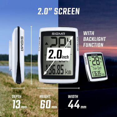 Велокомп'ютер SIGMA Sport BC 12.0 з багатьма функціями, для велосипеда, легке управління, великий дисплей