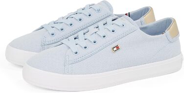 Кросівки жіночі Tommy Hilfiger Vulcanized Canvas, блакитні Breezy Blue, 39 EU