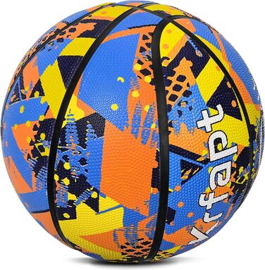 Баскетбольний м'яч Krfapt для дітей розміру 5 - М'який міні-м'яч з неслизькою поверхнею, ідеальний для школи та тренувань (Outdoor/Indoor), 3, Оранжевий