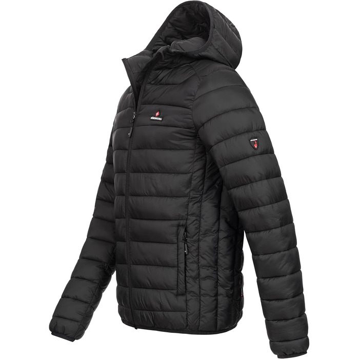 Чоловіча куртка Höhenhorn Balmhorn: перехідна, степкова з капюшоном, колір - Midnight Black, розмір XL