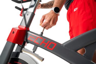 Велотренажер Hop-Sport HS-055IC Echo для дому, ланцюговий привід, пульсометри, регульовані ніжки
