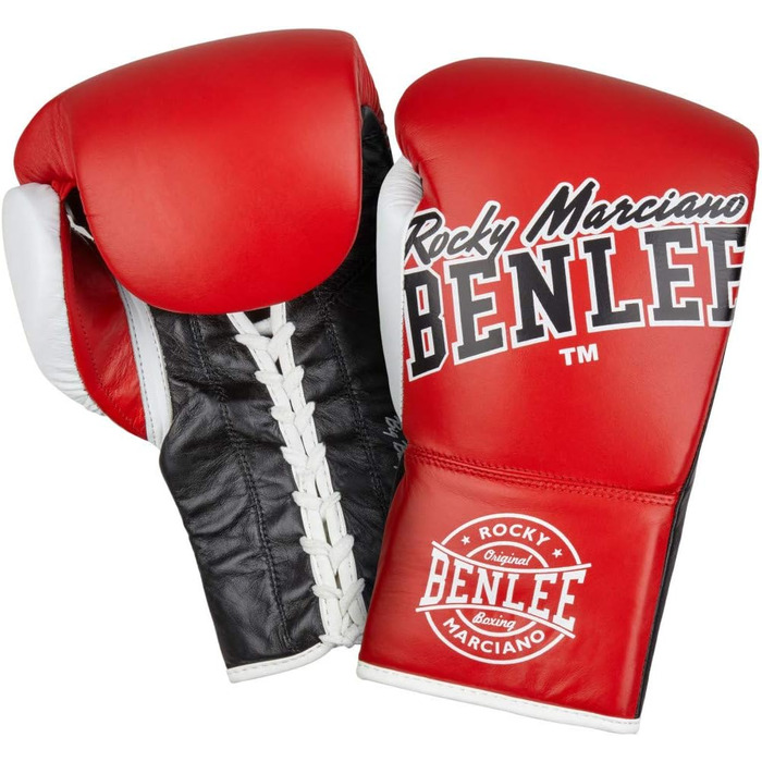 Боксерські рукавички Benlee Rocky Marciano Big BANG 10 oz, шкіряні, червоні, унісекс