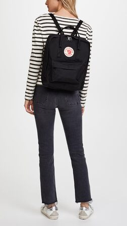 Рюкзак Fjällräven Kånken унісекс 16 л чорний, 38x27x13 см