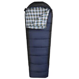 Спальний мішок REDCAMP для холодної погоди, мумія, фланель, бавовна, 0.9 кг/4 lbs наповнювач, синій