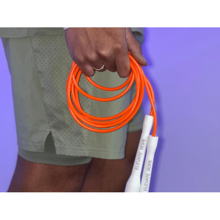 Скакалка Elevate Speed Rope MAX 5 мм, професійна, ПВХ з нейлоновим сердечником, 3 м, міцні ручки