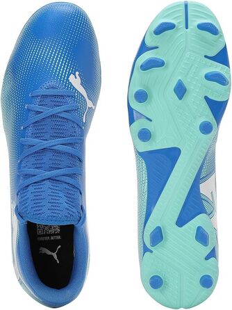 Кросівки футбольні PUMA Future 7 Play Fg/Ag, 40.5 EU, Hyperlink Blue/Mint/White