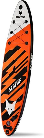 Надувна SUP-дошка Fuxtec 320×81×15 см з 3 плавниками, набір для сапсерфінгу, туристична, до 150 кг, з рюкзаком