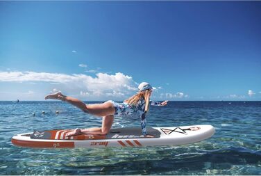 Надувний SUP дошка ZRAY SUP X0 Stand Up Paddle Board Комплект оранжевого кольору, 275x76x13 см, для 1 особи. В комплекті: весло, сумка, насос. Ідеально для дітей та початківців.