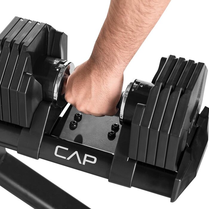 Гантелі ADJUSTABELL від Cap, регульовані від 2,5 до 22,6 кг, 1 пара