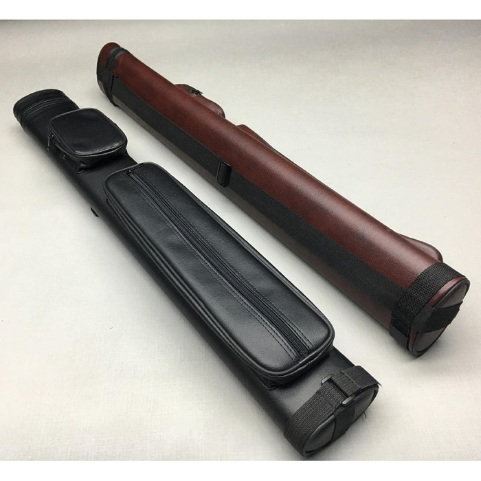 Чохол для бильярдної кия з 4 відділеннями, чорний. Зручний кейс для зберігання та транспортування бильярдних київ. Виготовлений з PU-шкіри.