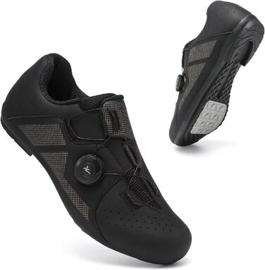 Шкарпетки для шосейного велосипеда для чоловіків – легкі, дихаючі, сумісні зі штифтами для тривалих поїздок та цілоденного комфорту 45 EU Чорний