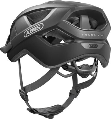 Велошолом ABUS Aduro 3.0 для міста і спорту, стильний, для чоловіків і жінок, розмір M (52-58 см), темно-сірий (титан)