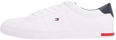 Чоловічі кеди Tommy Hilfiger Vulcanized Sneaker Essential білі, шкіряні деталі, розмір 42 EU
