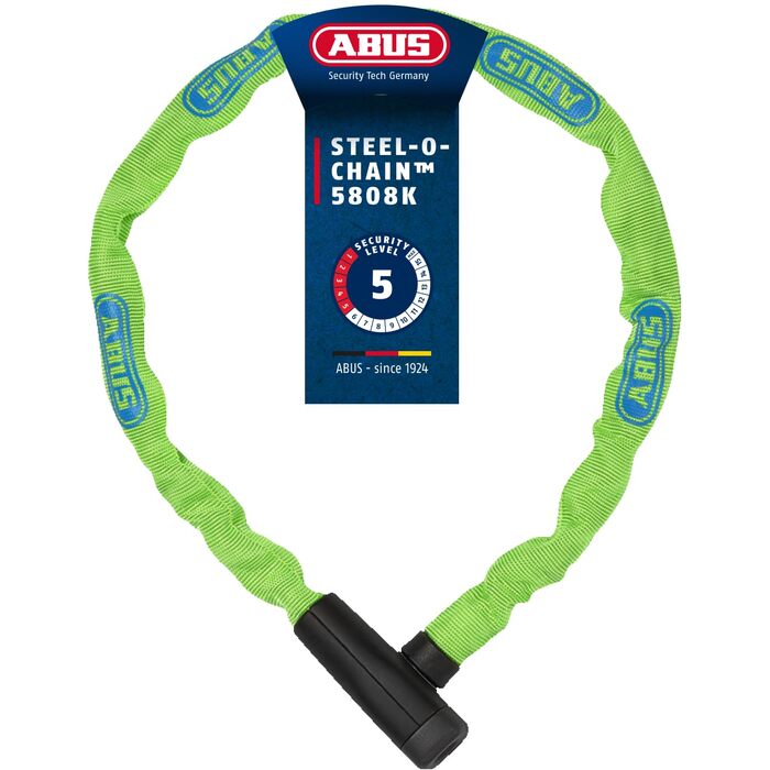 Замок для велосипеда ABUS Steel-O-Chain 5805K – сталевий ланцюговий замок, рівень безпеки 5