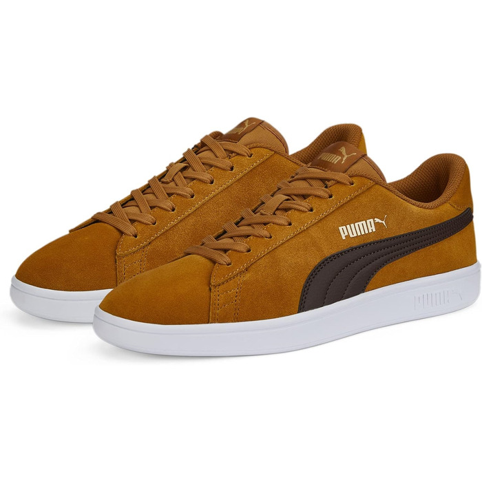 Кросівки PUMA Smash V2 унісекс (Desert Tan Dark Chocolate Puma Team Gold), 36 EU