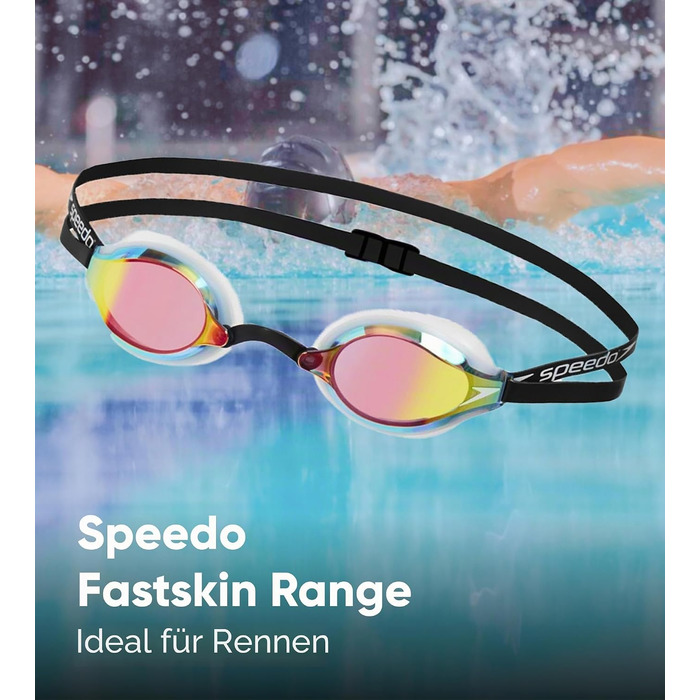 Окуляри для плавання Speedo Fastskin Speedsocket 2 Mirror (білі/мідні)