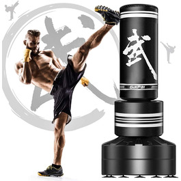 Стенд-боксерський мішок GIKPAL, 67 дюймів, для кікбоксингу та ММА, з 2 ланцюгами, для дітей та юначів