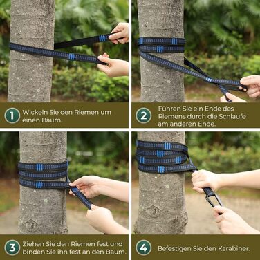 Гамак Glymnis Ultraleicht Outdoor - легкий туристичний гамак для відпочинку на природі з тросами та карабінами (до 300 кг)